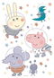 Samolepicí dekorace PEPPA PIG SPACE DK1651, 42,5 x 65 cm - Samolepicí dekorace