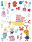 Samolepicí dekorace PEPPA PIG SEA DK2343, 65 x 85 cm - Samolepicí dekorace