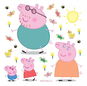 Samolepicí dekorace PEPPA PIG DKS3831, 30 x 30 cm - Samolepicí dekorace