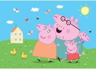 Fototapeta 4dílná, PEPPA PIG FTDXL1963, 252 x 182 cm - Fototapeta