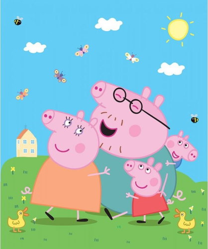 Fototapeta 3dílná, PEPPA PIG FTD3P5169, 225 x 270 cm - Fototapeta - Main image