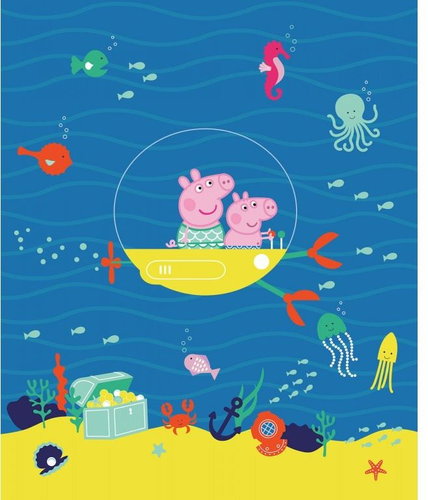 Fototapeta 3dílná, PEPPA PIG SEA FTD3P5171, 225 x 270 cm - Fototapeta - Main image