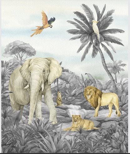 Fototapeta 3dílná, Jungle FTD3P5159, 225 x 270 cm - Fototapeta - Main image