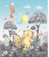 Fototapeta 3dílná, Medvídek FTD3P5163, 225 x 270 cm - Fototapeta