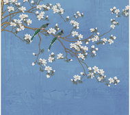 Fototapeta 4dílná, SAKURA BLUE FT4P5705, 300 x 270 cm - Fototapeta