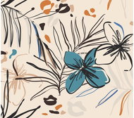 Fototapeta 4dílná, OLD GRAPFICS FLORALS FT4P5715, 300 x 270 cm - Fototapeta