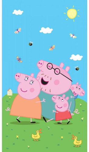 Fototapeta 2dílná,  PEPPA PIG FTD2P5615, 150 x 270 cm - Fototapeta - Main image