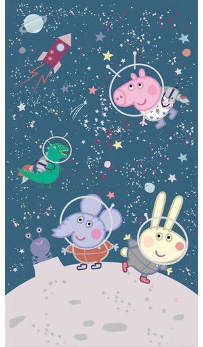Fototapeta 2dílná,  PEPPA PIG SPACE FTD2P5619, 150 x 270 cm - Fototapeta - Main image