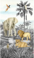Fototapeta 2dílná,  Jungle FTD2P5605, 150 x 270 cm - Fototapeta