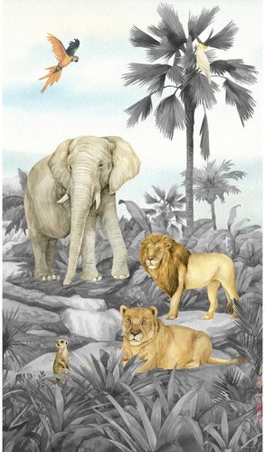 Fototapeta 2dílná,  Jungle FTD2P5605, 150 x 270 cm - Fototapeta - Main image