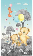 Fototapeta 2dílná,  Medvídek FTD2P5609, 150 x 270 cm - Fototapeta