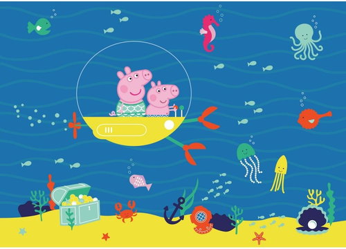 Fototapeta 1dílná,  PEPPA PIG SEA FTDNM5299, 155 x 110 cm - Fototapeta - Main image