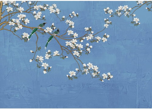 Fototapeta 1dílná,  SAKURA BLUE FTNM7709, 155 x 110 cm - Fototapeta - Main image