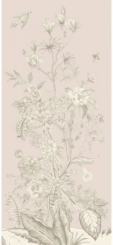 Fototapeta 1dílná,  OLD GRAPHICS FLORALS FTNV2957, 90 x 202 cm - Fototapeta - Main image
