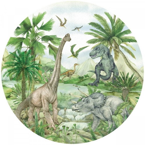 Samolepicí dekorace kulatá,  Dino CR3253, 70 x 70 cm - Self-Adhesive Decoration - Main image