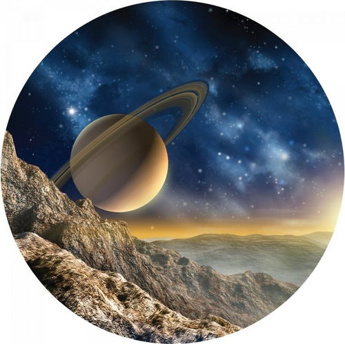 Samolepicí dekorace kulatá,  View On Saturn CR3315, 140 x 140 cm - Self-Adhesive Decoration - Main image