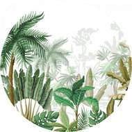 Samolepicí dekorace kulatá,  Vector Tropics CR3322, 140 x 140 cm - Self-Adhesive Decoration