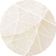 Samolepicí dekorace kulatá,  White Paths CR3331, 140 x 140 cm - Self-Adhesive Decoration