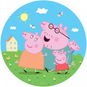Samolepicí dekorace kulatá,  PEPPA PIG CRD5809, 70 x 70 cm - Samolepicí dekorace
