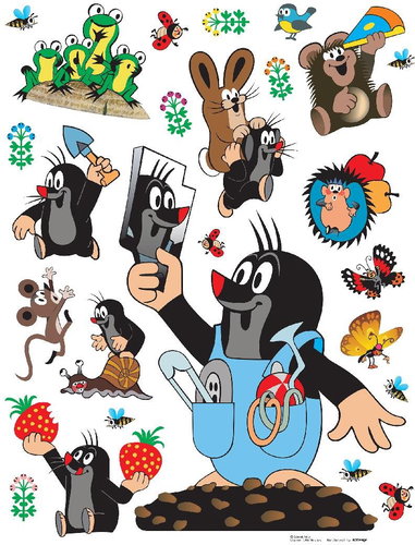DK1787 Self-adhesive Decoration Mole WITH MIRROR 65 x 85cm - Self-Adhesive Decoration - Main image