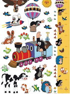 DK1790 Self-adhesive Decoration Little Mole ON BIG TRAIN 65 x 85cm - Self-Adhesive Decoration