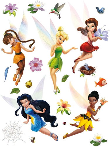 DKS1096 Self-adhesive Decoration FAIRIES 30 x 30cm - Self-Adhesive Decoration - Main image
