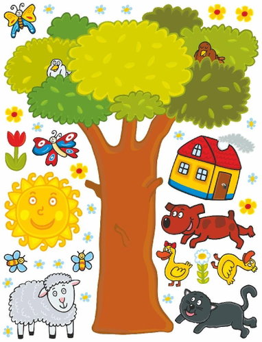 K1044 Samolepiaca dekorácia WALL STICKER TREE 65 × 85 cm - Samolepiaca dekorácia - Hlavný obrázok