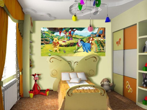 AG Design 1 Piece Wall Mural POOH FTDNH 5316, 202 x 90cm Non-woven - Photo Wallpaper - Main image