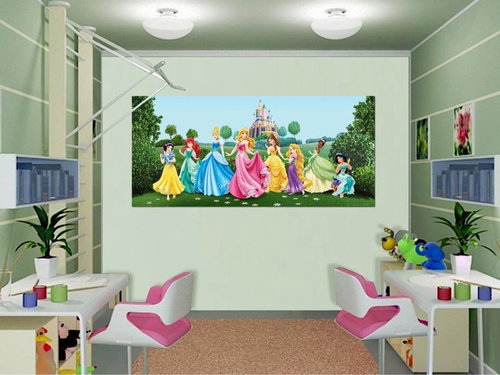 AG Design 1 Piece Wall Mural PRINCESS FTDNH 5325, 202 x 90cm Fleece - Photo Wallpaper - Main image