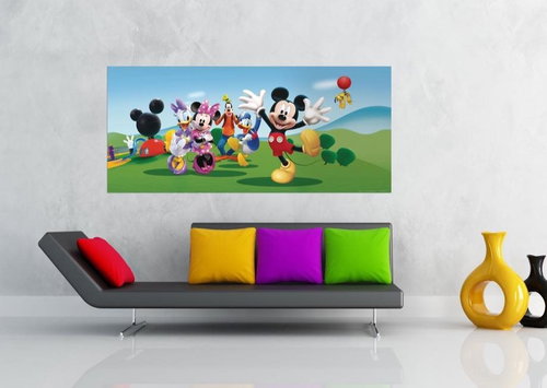 AG Design 1 Piece Wall Mural MICKEY & FRIENDS FTDNH 5343, 202 x 90cm Fleece - Photo Wallpaper - Main image