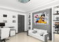 AG Design 1-dielna fototapeta MINNIE&MICKEY ON GREY FTDNM 5204, 160 × 110 cm vlies - Fototapeta