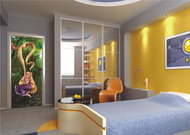 AG Design 1 piece Wall Mural RAPUNZEL ON TREE FTDNV 5403, 90 x 202cm Fleece - Photo Wallpaper
