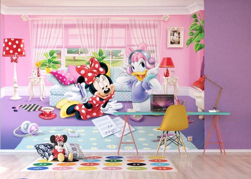 AG Design 4-piece Wall Mural MICKEY MOUSE FTDNXXL 5035, 360 x 270cm Fleece - Photo Wallpaper - Main image