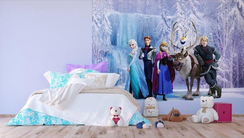 AG Design 4-piece Wall Mural FROZEN FTDNXXL 5037, 360 x 270cm Fleece - Photo Wallpaper - Main image