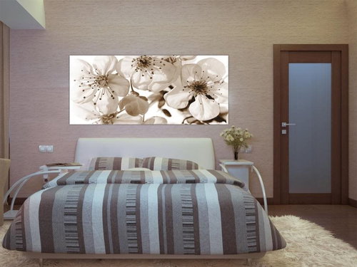 AG Design 1 Piece Wall Mural FLOWERS FTNH 2706, 202 x 90cm Fleece - Photo Wallpaper - Main image