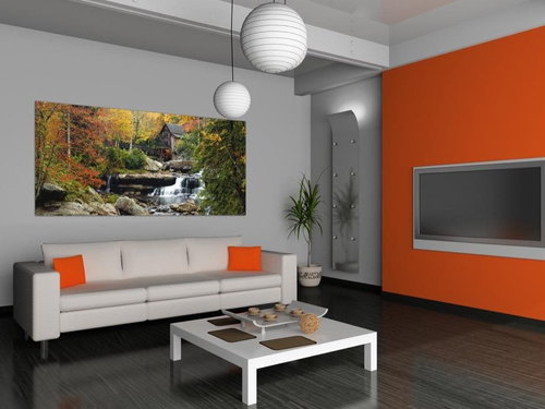 AG Design 1 Piece Wall Mural WATERFALL FTNH 2712, 202 x 90cm Non-woven - Photo Wallpaper - Main image