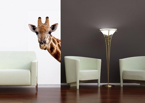 AG Design 1 piece Wall Mural GIRAF FTNV 2851, 90 x 202cm Fleece - Photo Wallpaper - Main image