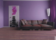 AG Design 1 piece Wall Mural STONES AND ORCHID FTNV 2857, 90 x 202cm Fleece - Photo Wallpaper