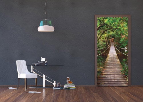 AG Design 1 piece Wall Mural BRIDGE FTNV 2891, 90 x 202cm Fleece - Photo Wallpaper - Main image