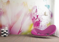 AG Design 4 piece Wall Mural LIGHT FLOWERS FTNXXL 0443, 360 x 270cm Fleece - Photo Wallpaper