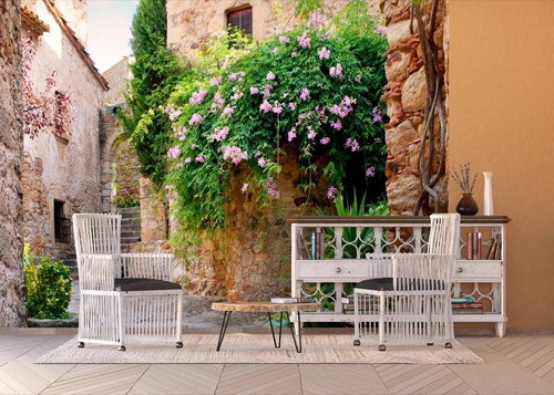 AG Design 4-piece Wall Mural PATIO FTNXXL 1145, 360 x 270cm Fleece - Photo Wallpaper - Main image