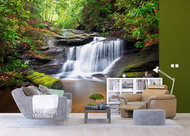 AG Design 4-piece Wall Mural WATERFALL FTS 0478, 360 x 254cm Paper - Photo Wallpaper