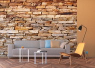 AG Design 4-piece Wall Mural BRICKS FTS 1319, 360 x 254cm Paper - Photo Wallpaper