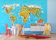 AG Design 4-piece Wall Mural MAP FTS 1320, 360 x 254cm Paper - Photo Wallpaper