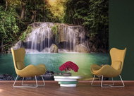 AG Design 4-piece Wall Mural WATERFALL FTS 1323, 360 x 254cm Paper - Photo Wallpaper