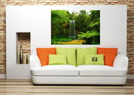 AG Design 1 piece Wall Mural WATERFALL IN PRAIRIE FTSs 0834, 180 x 127cm Paper - Photo Wallpaper