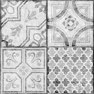 Samolepicí podlahové čtverce "dlaždice vzor šedobílá", 2745043, 11 ks = 1m2 - Samolepicí fólie