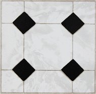 Samolepiace podlahové štvorce ,,mramor ornament", 2745046, 11 ks = 1 m2 - Samolepiaca fólia