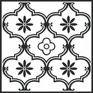 Samolepiace podlahové štvorce „ornament“, 2745052, 11 ks = 1m2 - Samolepiaca fólia