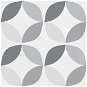 Öntapadós padló négyzet "geometriai minta", 2745056, 11 darab = 1 m2 - Öntapadó fólia